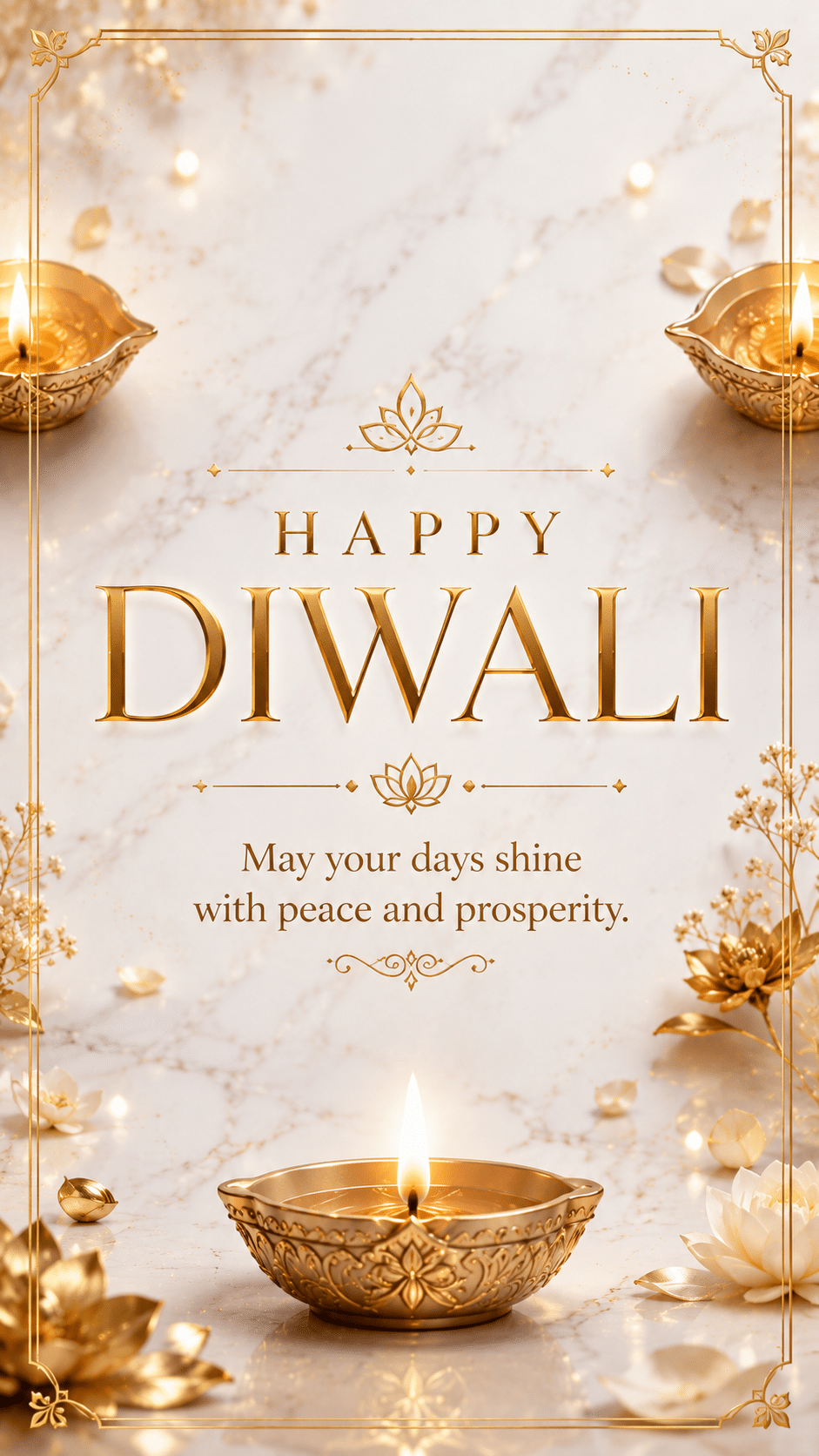 Fireworks night sky Happy Diwali celebration image